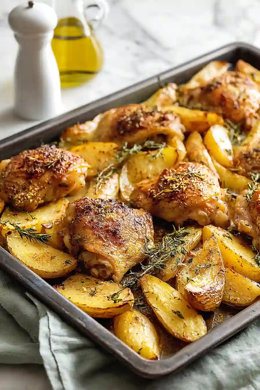 Chicken & Potato Sheet Pan Dinner
