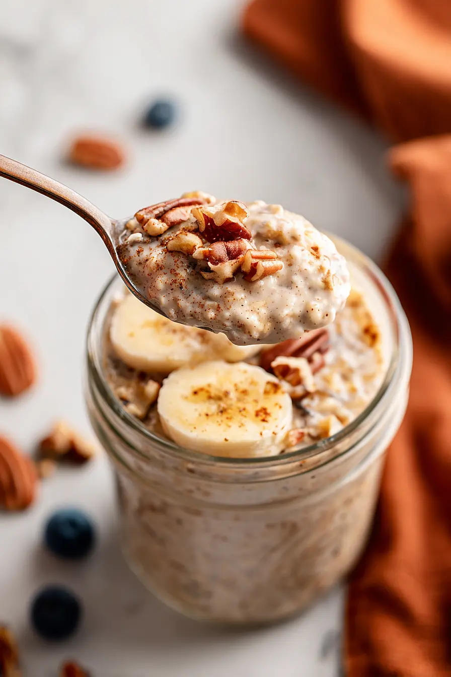 Cinnamon Banana Bread Overnight Oats