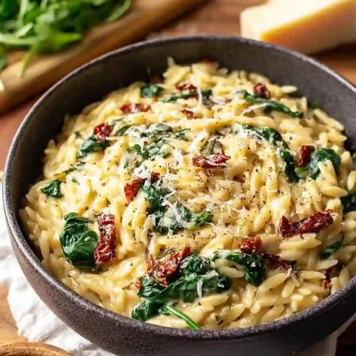 Creamy Tuscan Orzo