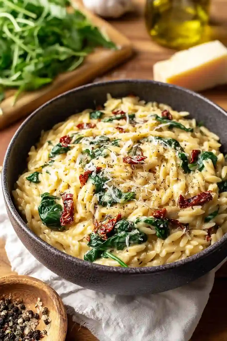 Creamy Tuscan Orzo