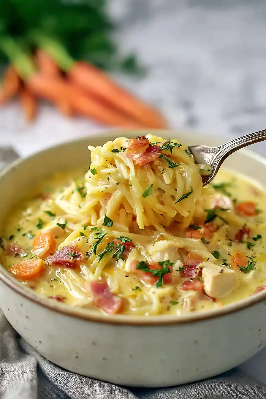 crack chicken noodle soup