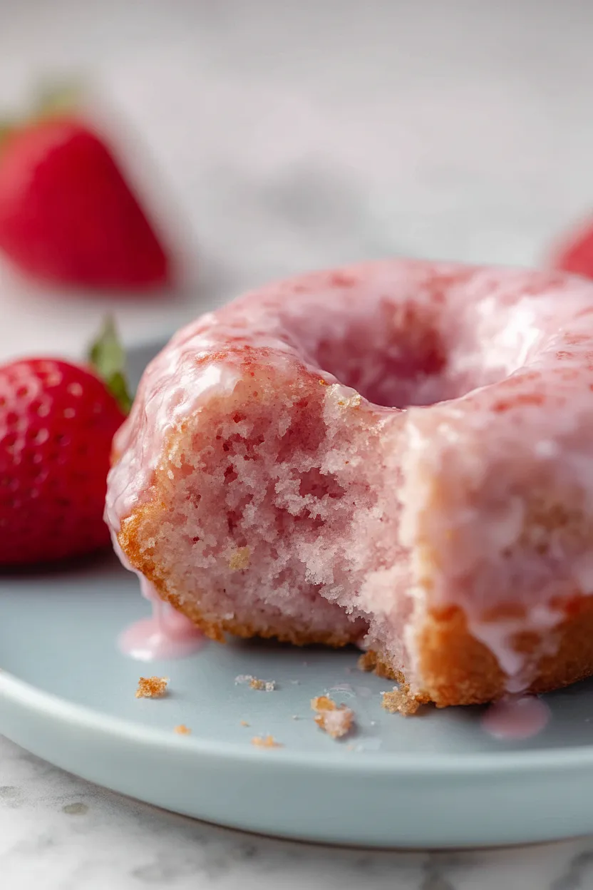 Valentine's Day Strawberry Donuts