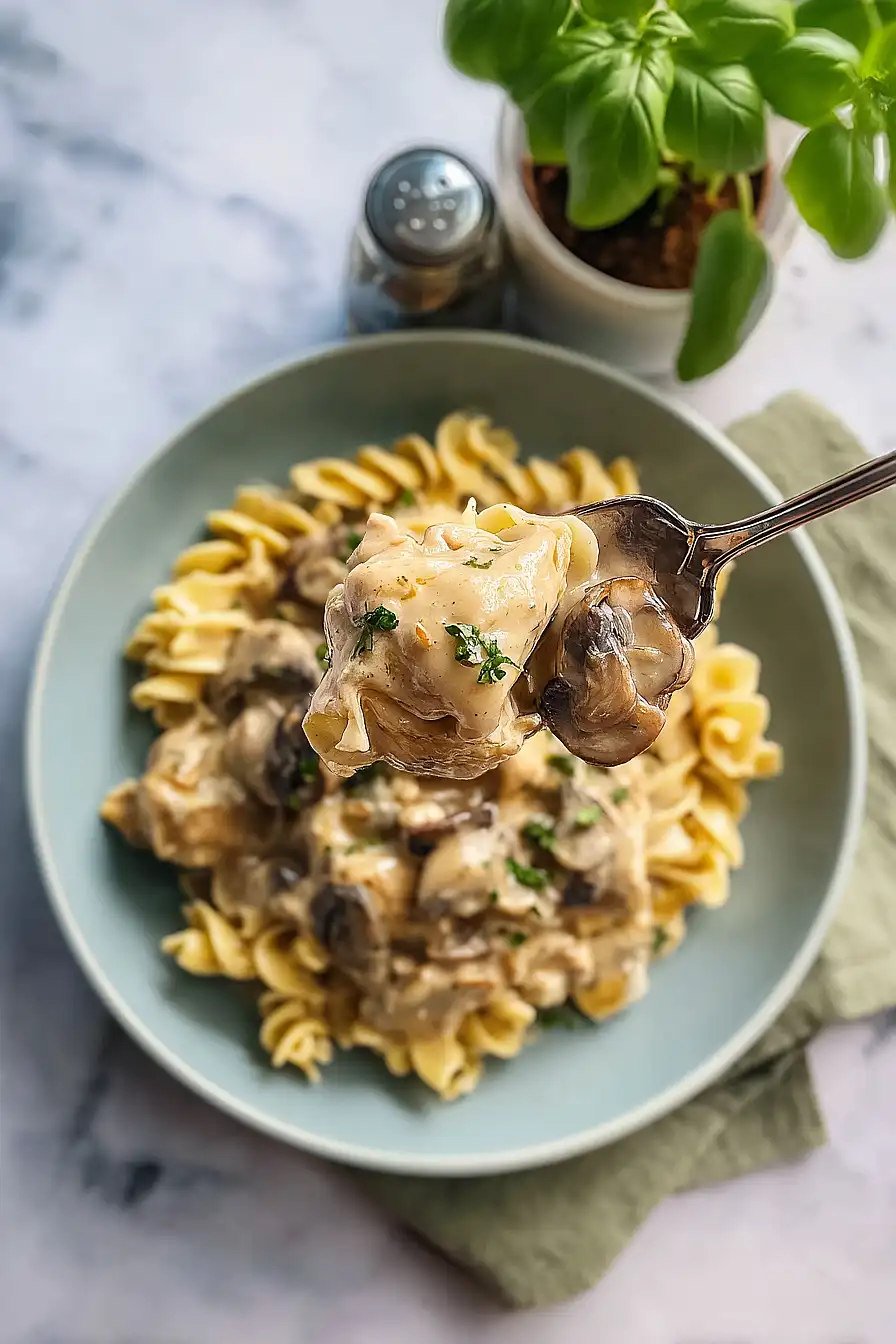 Crockpot Chicken Stroganoff