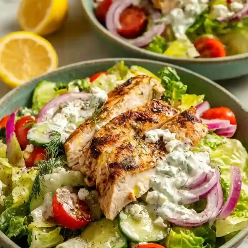 Greek Tzatziki Chicken Salad