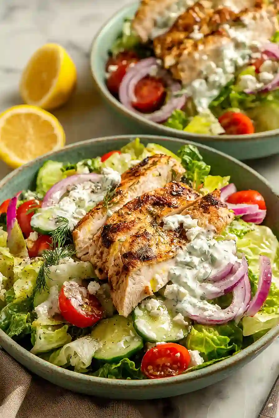 Greek Tzatziki Chicken Salad