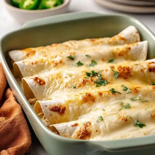 White Rotisserie Chicken Enchiladas