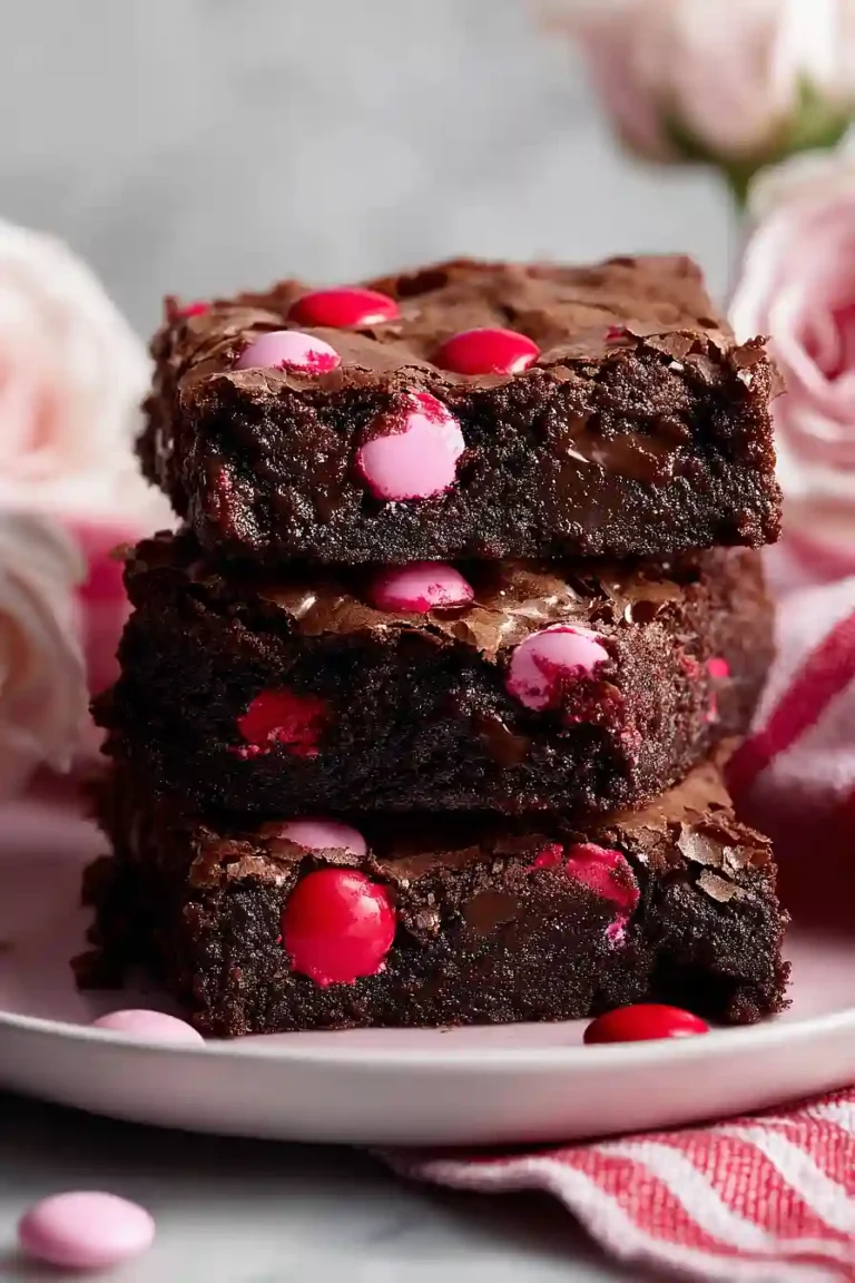 Valentine's M&M's Brownies