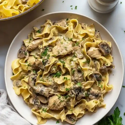 One-Pot Chicken Stroganoff Pasta