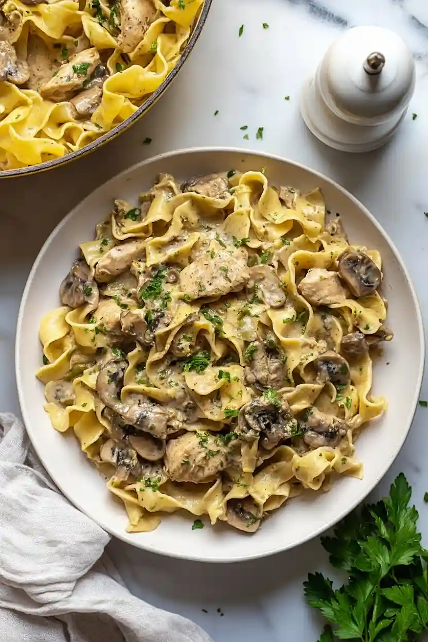 One-Pot Chicken Stroganoff Pasta