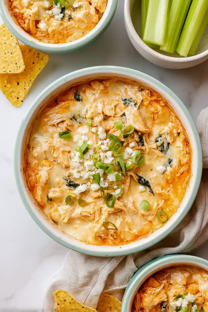 buffalo 'chicken' dip with jackfruit