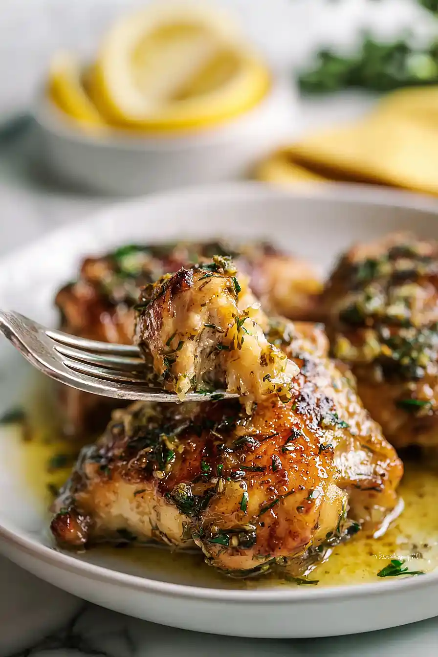 Garlic Lemon Chicken Thighs