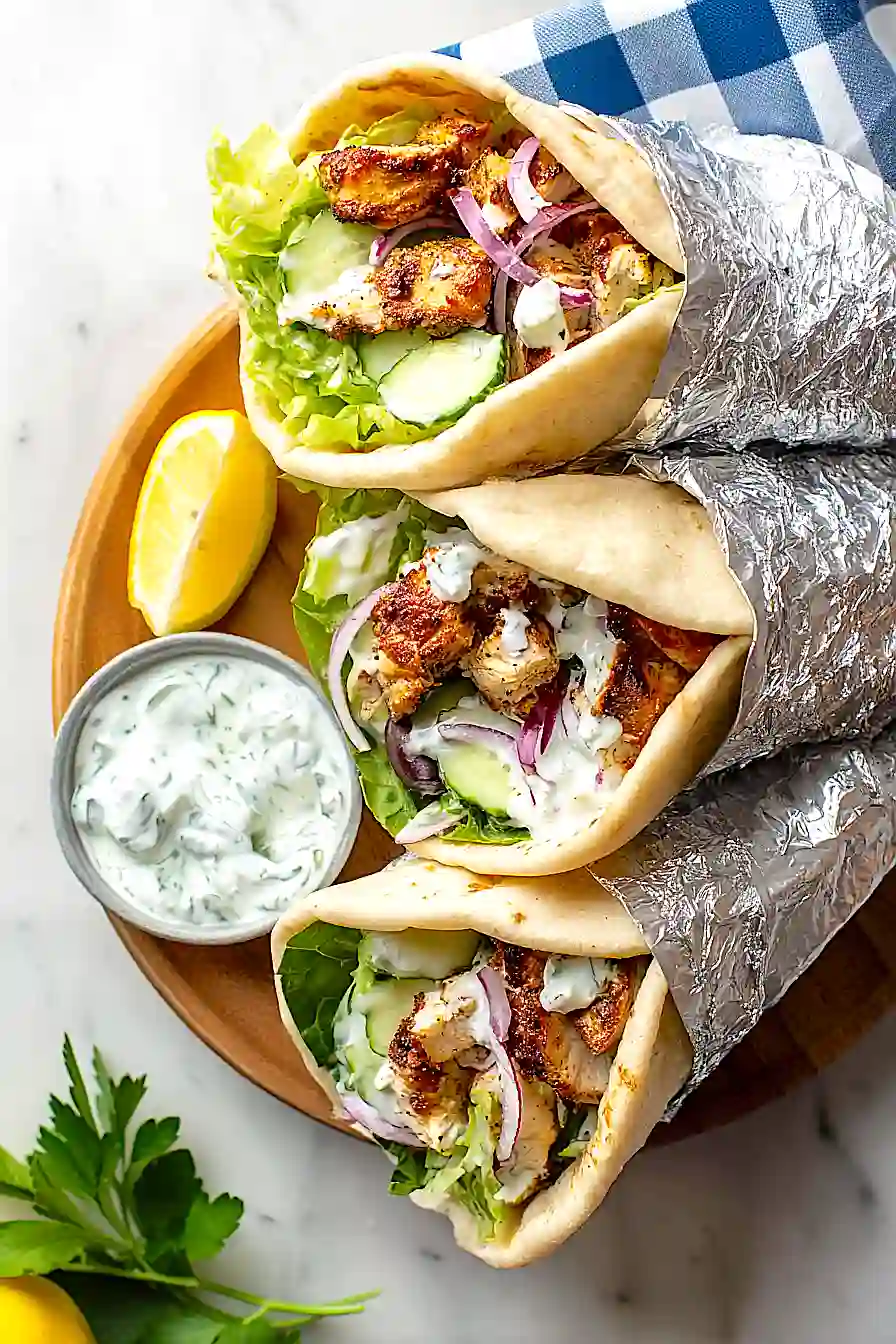 Mediterranean Chicken Wraps