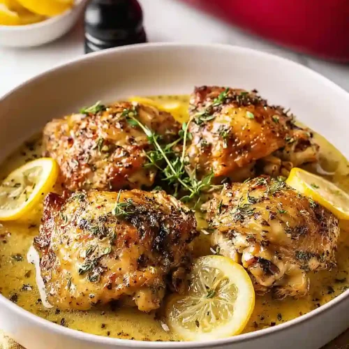 Garlic Lemon Chicken Thighs