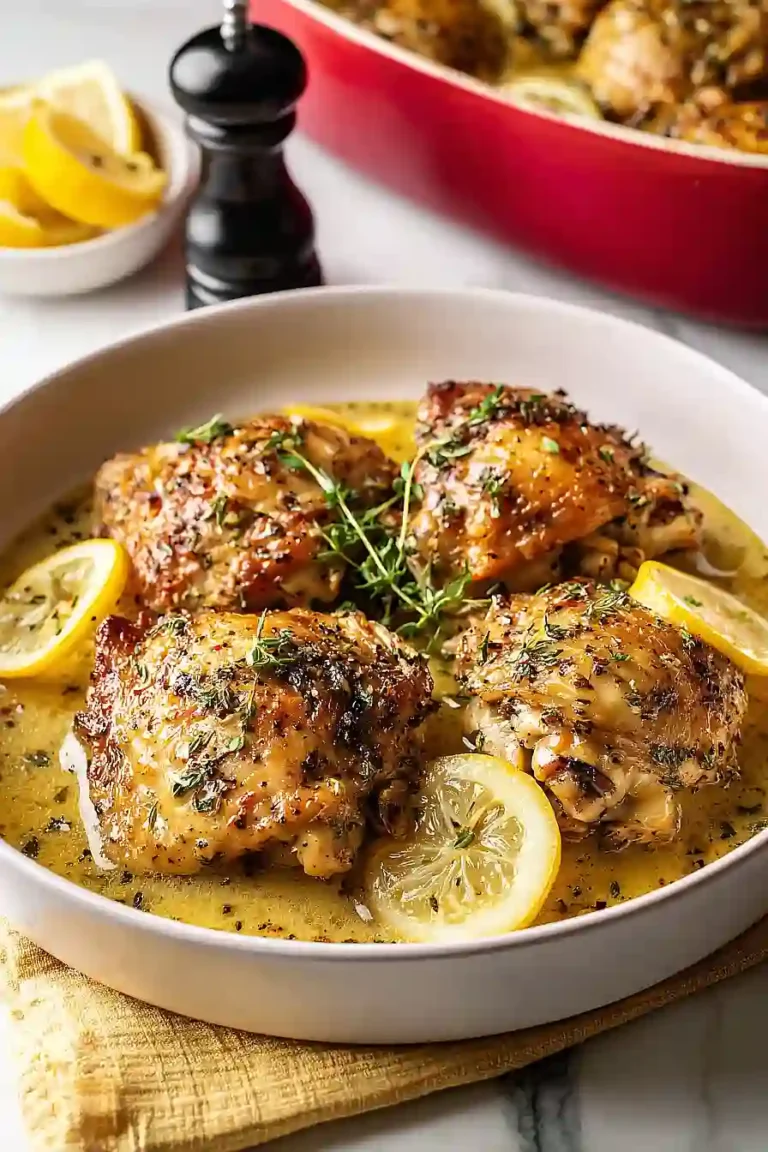 Garlic Lemon Chicken Thighs