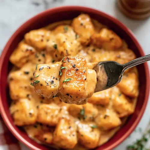 Marry Me Crispy Tofu with Gnocchi