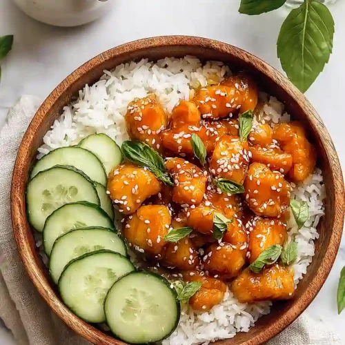 Honey Garlic Chicken Bowls