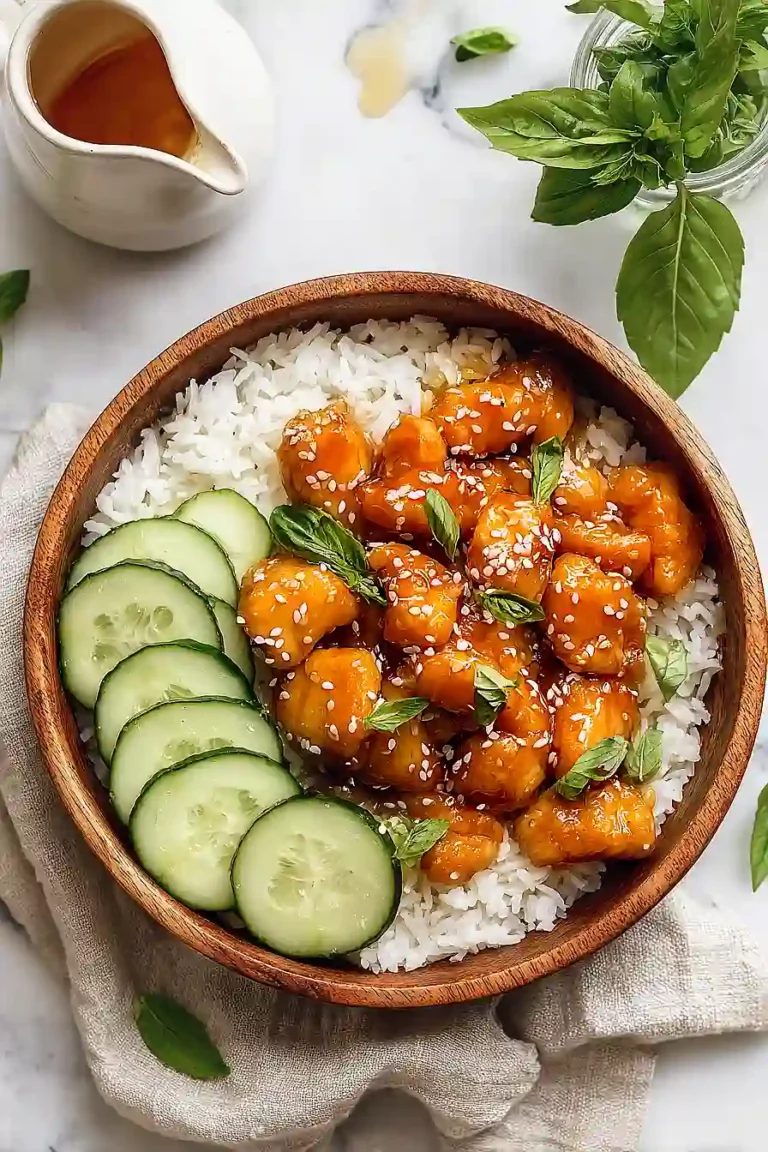 Honey Garlic Chicken Bowls
