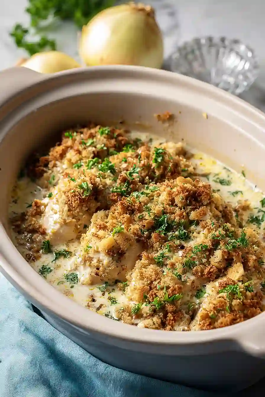 Slow Cooker Chicken & Stuffing