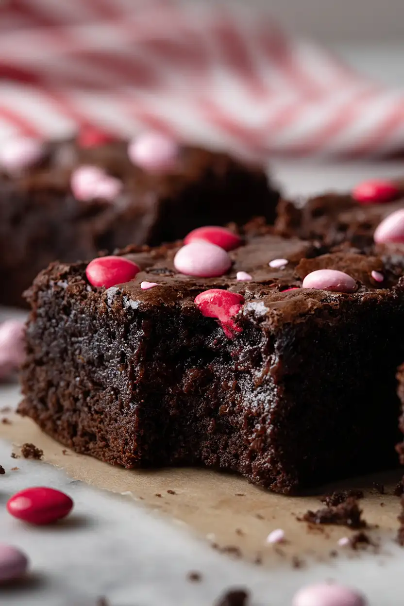 Valentine's M&M's Brownies