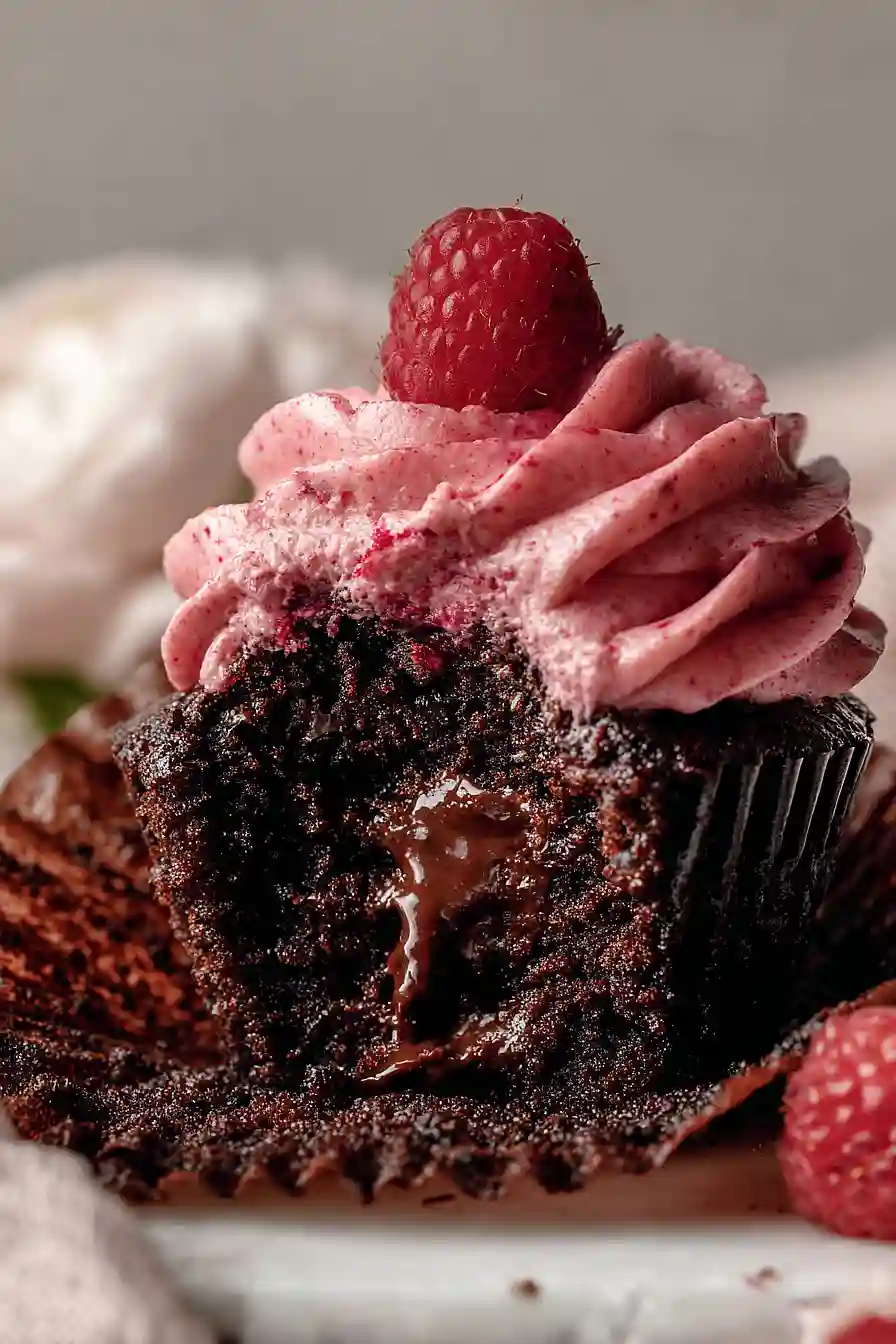 Chocolate Raspberry Cupcakes