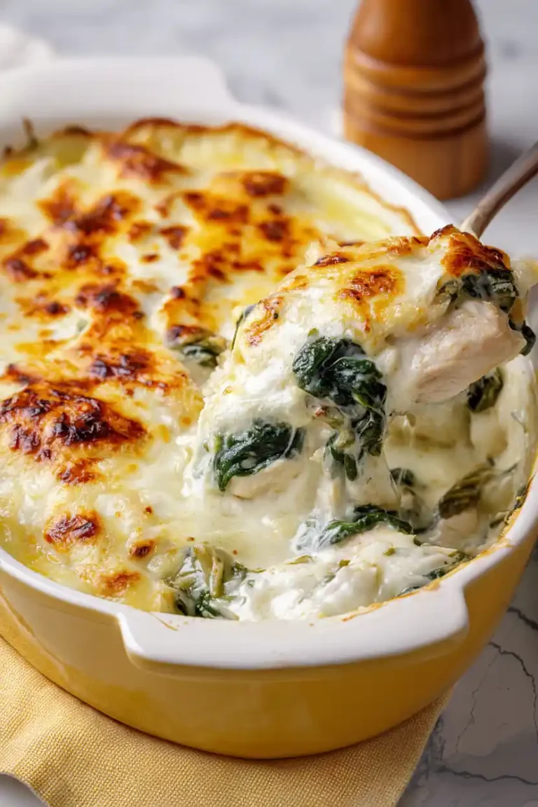 Creamy Chicken and Spinach Casserole