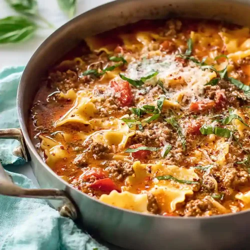 ground turkey lasagna soup