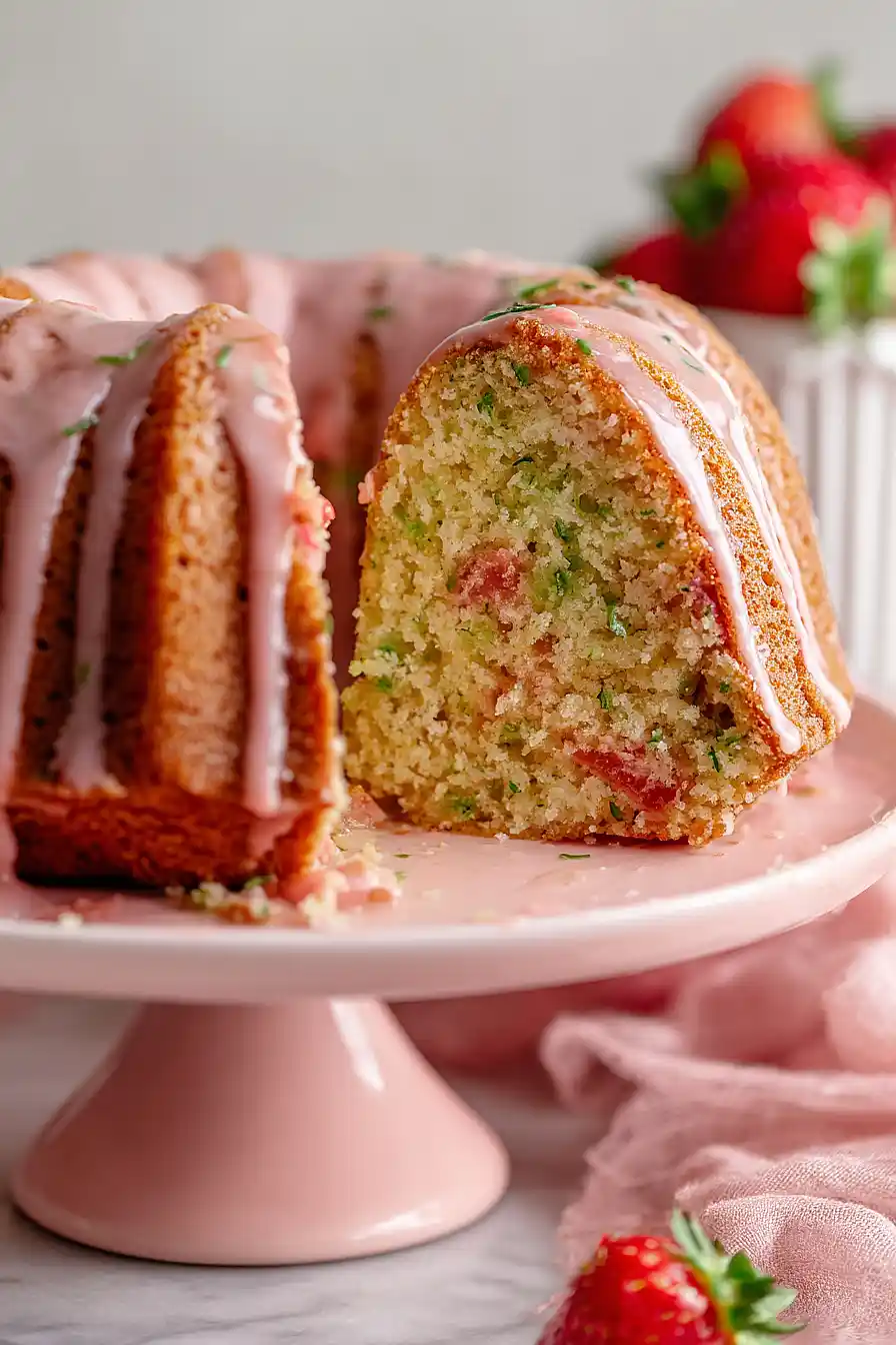 strawberry zucchini cake