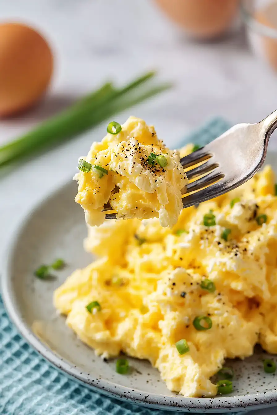 High-Protein Scrambled Eggs with Cottage Cheese