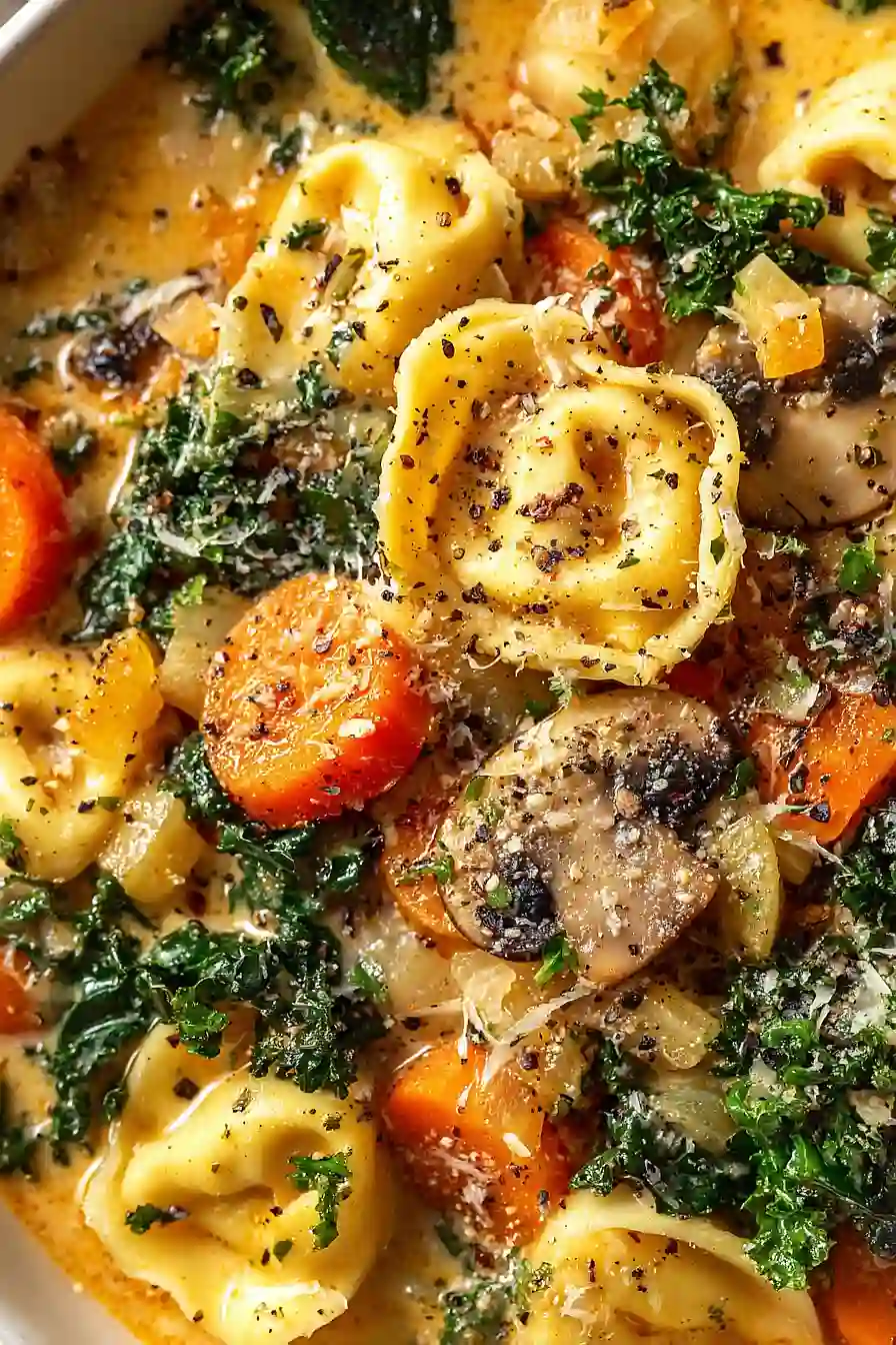 vegetarian tortellini soup