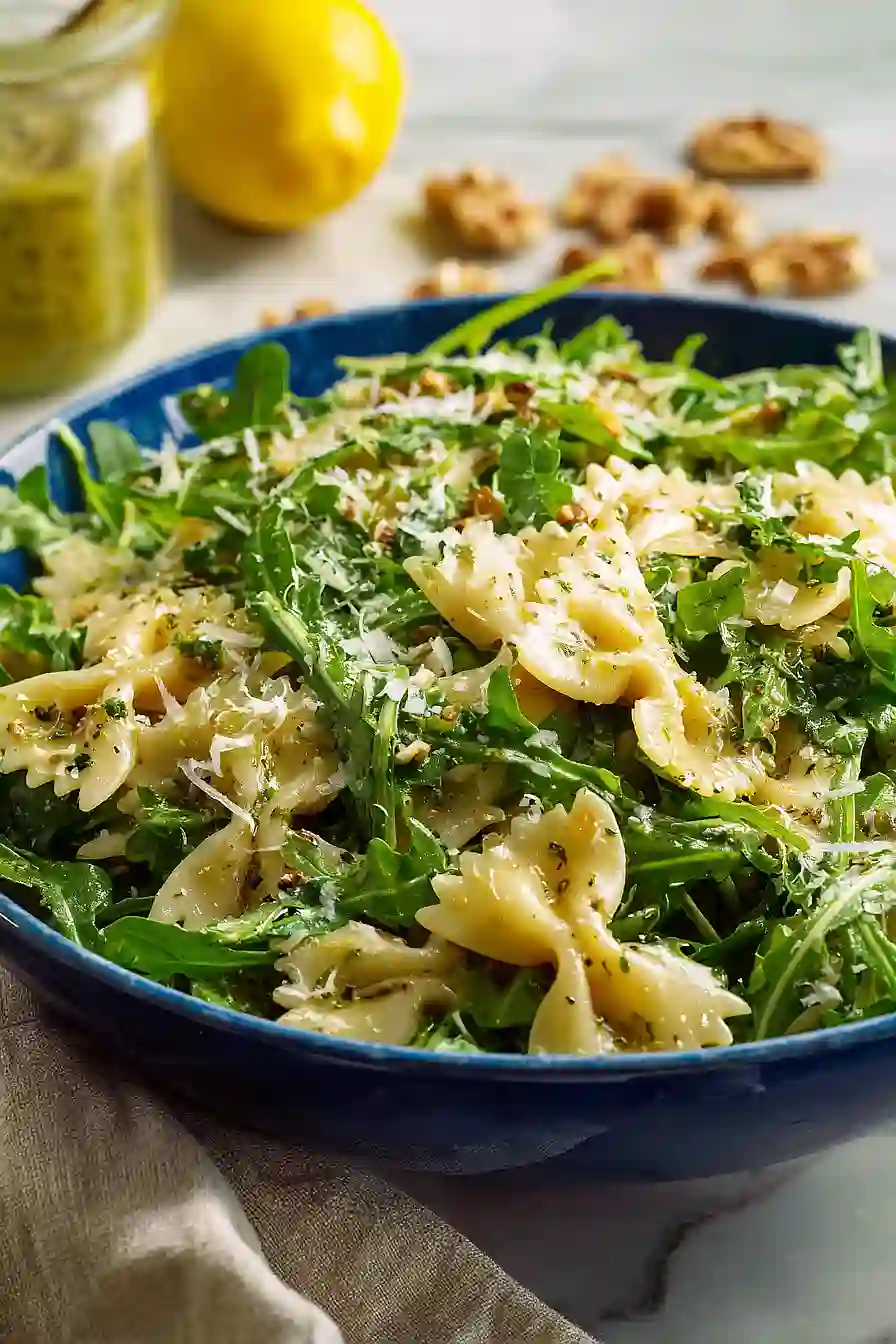 Lemon Arugula Pasta Salad