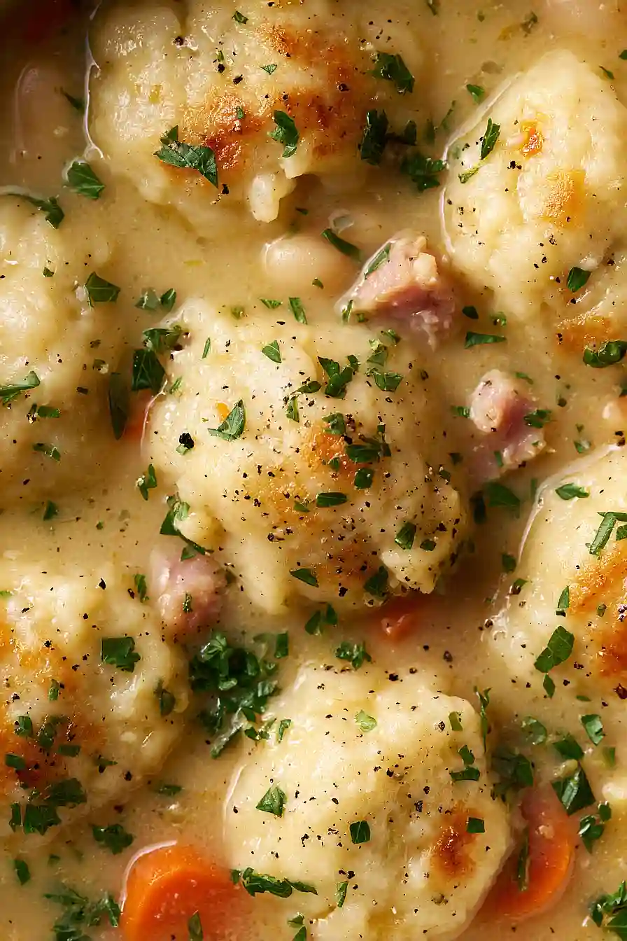 ham and bean soup with dumplings