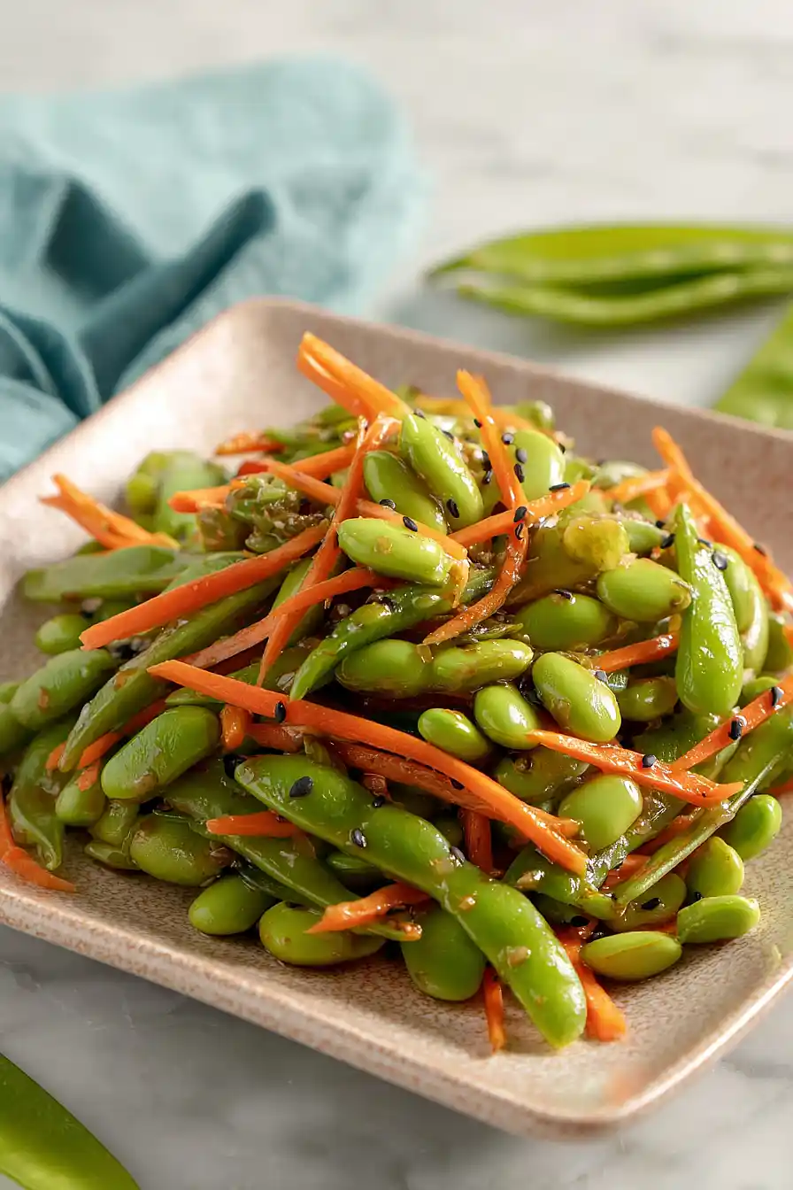 snap pea and edamame salad