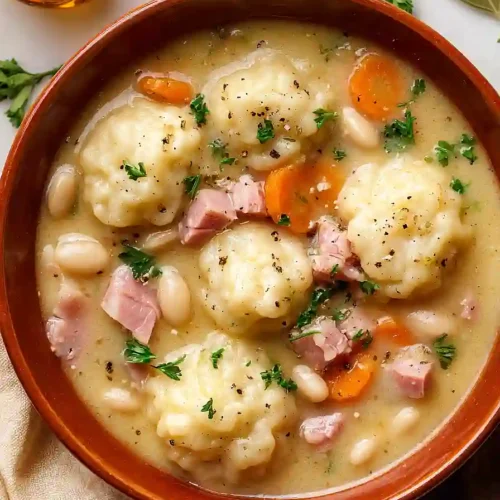 ham and bean soup with dumplings