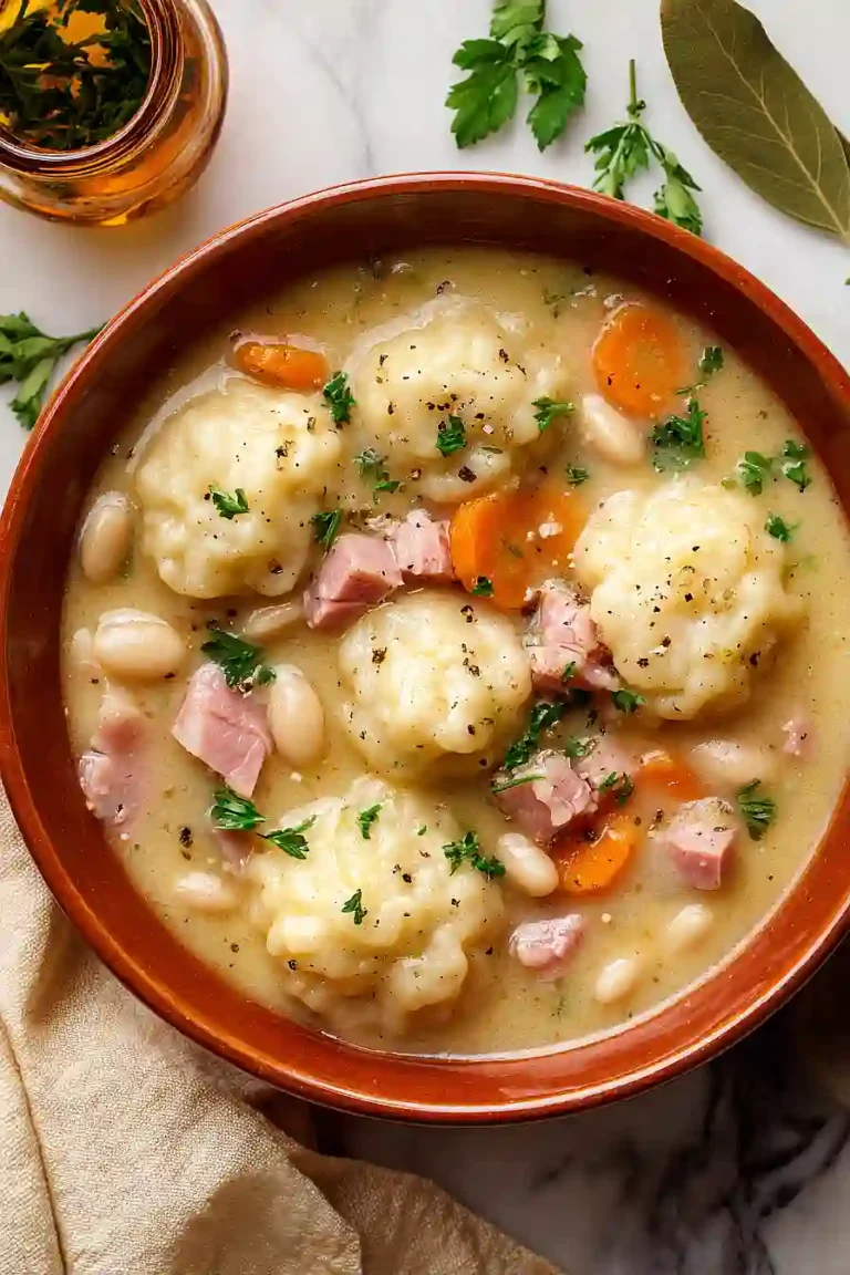 ham and bean soup with dumplings