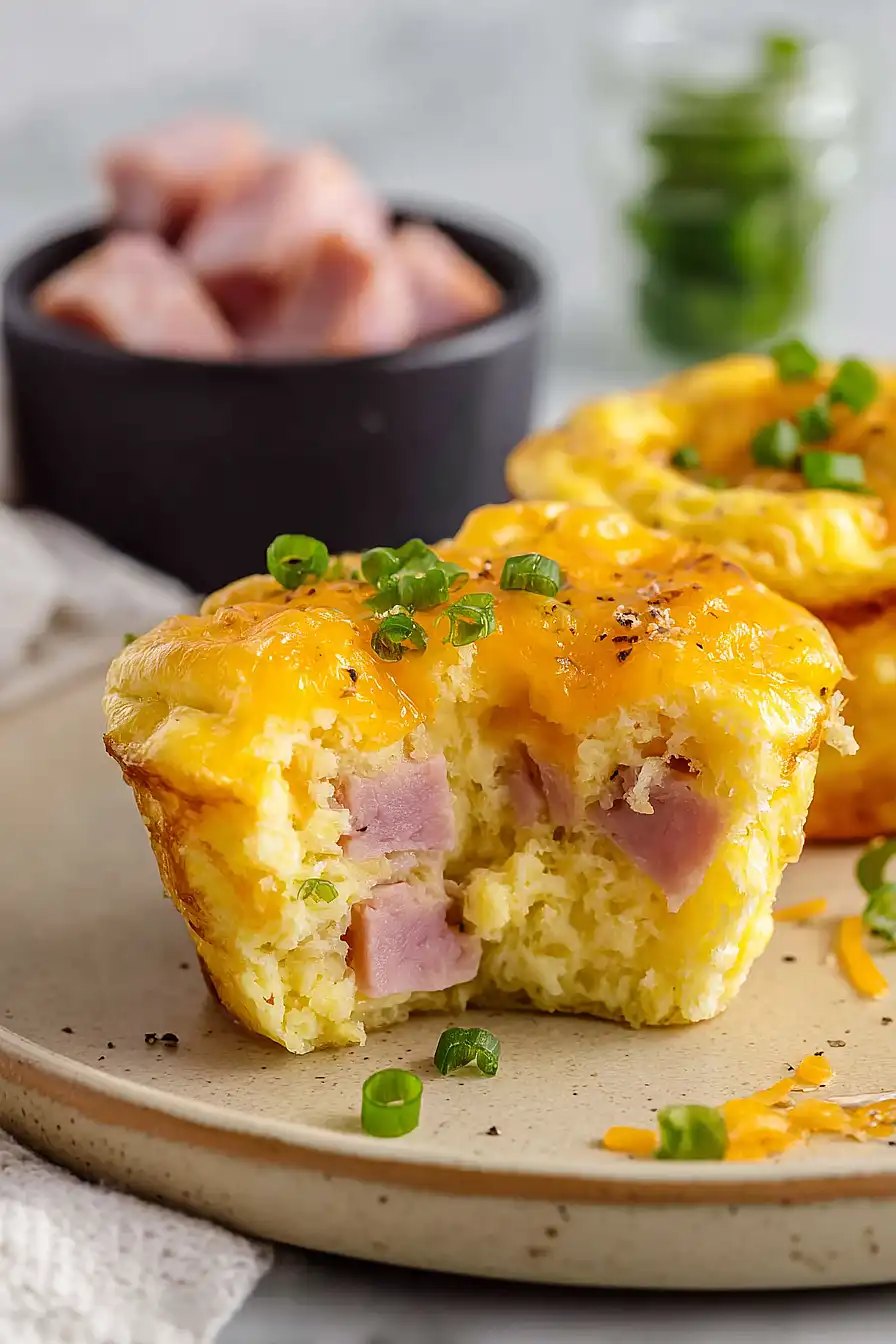 ham and cheese egg muffins