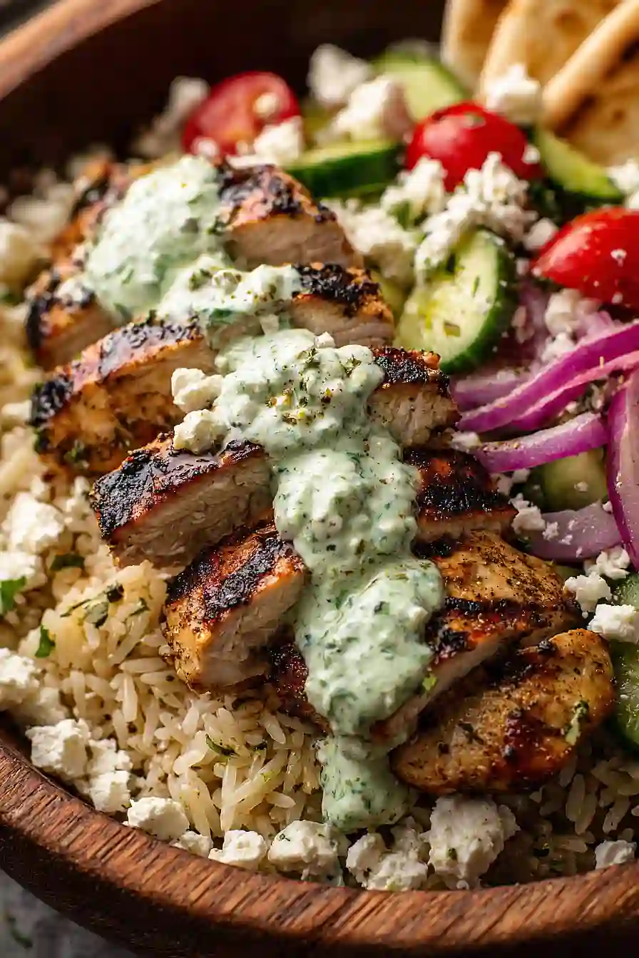 Greek Chicken Gyro Bowls