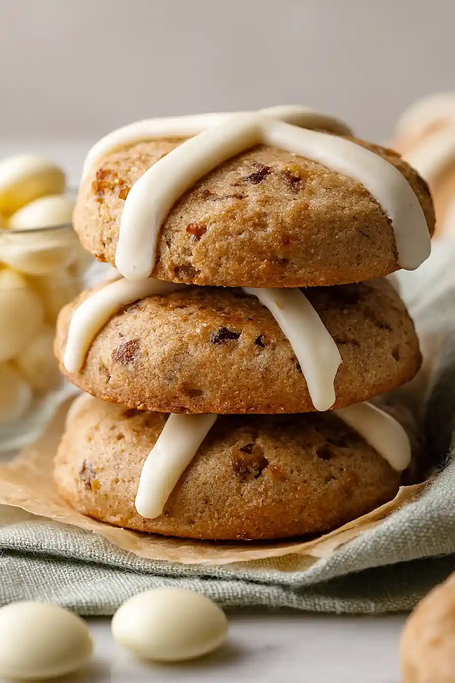 hot cross bun cookies