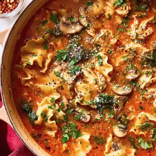 Chicken Lasagna Soup