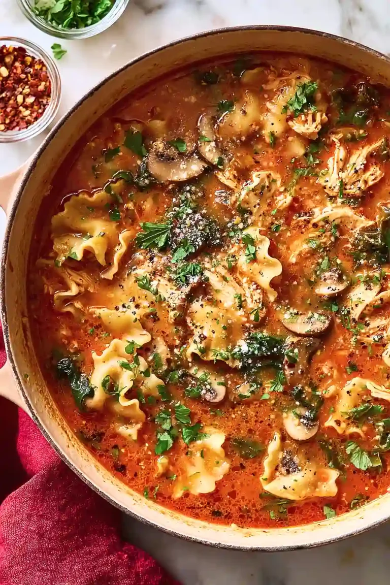 Chicken Lasagna Soup