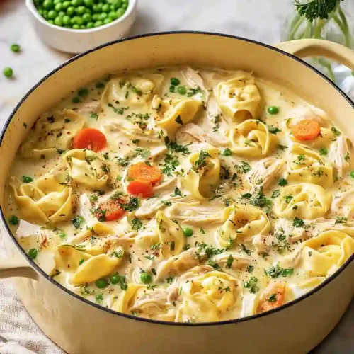 Creamy Chicken Tortellini Soup