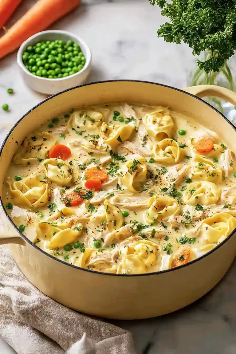 Creamy Chicken Tortellini Soup