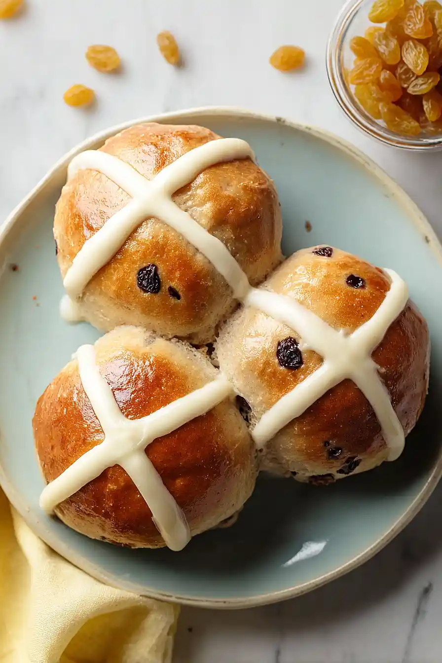 einkorn hot cross buns