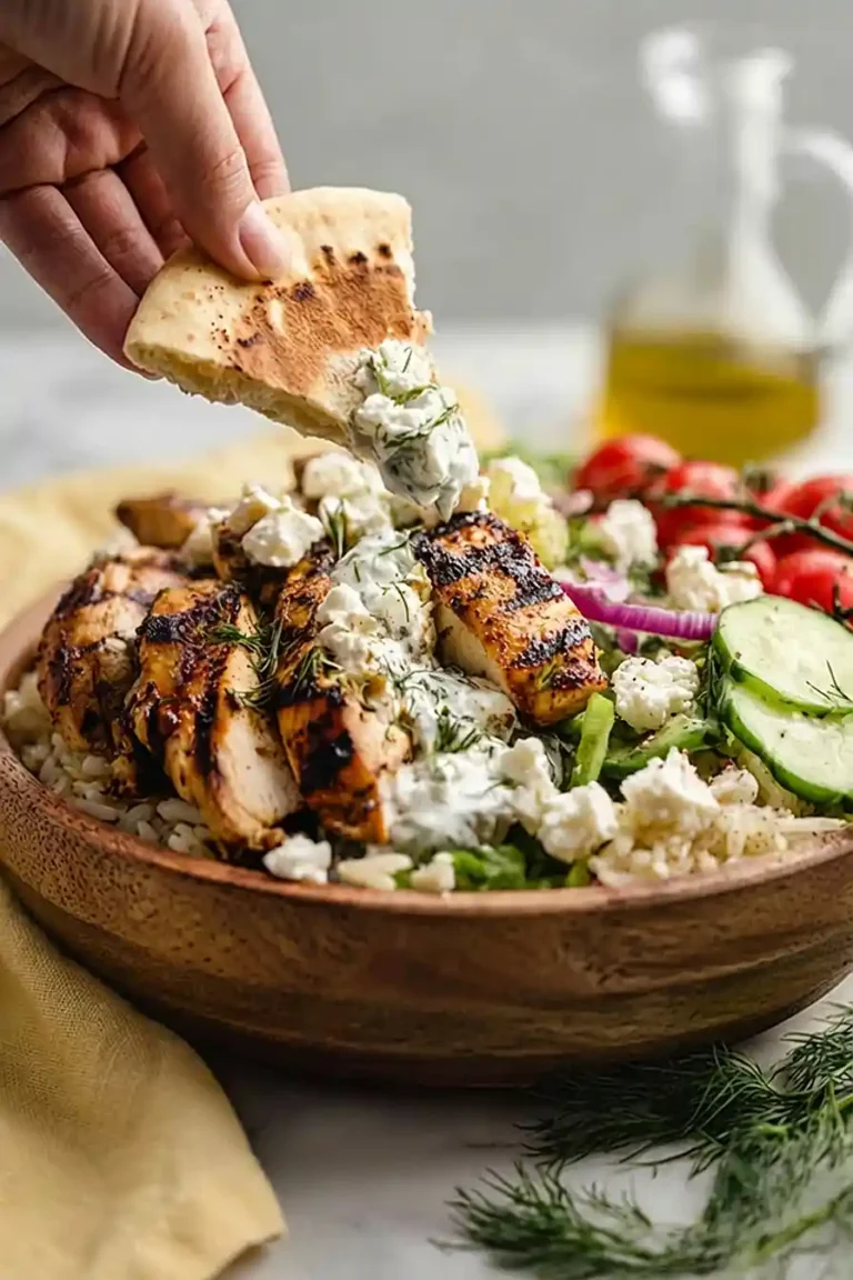 Greek Chicken Gyro Bowls