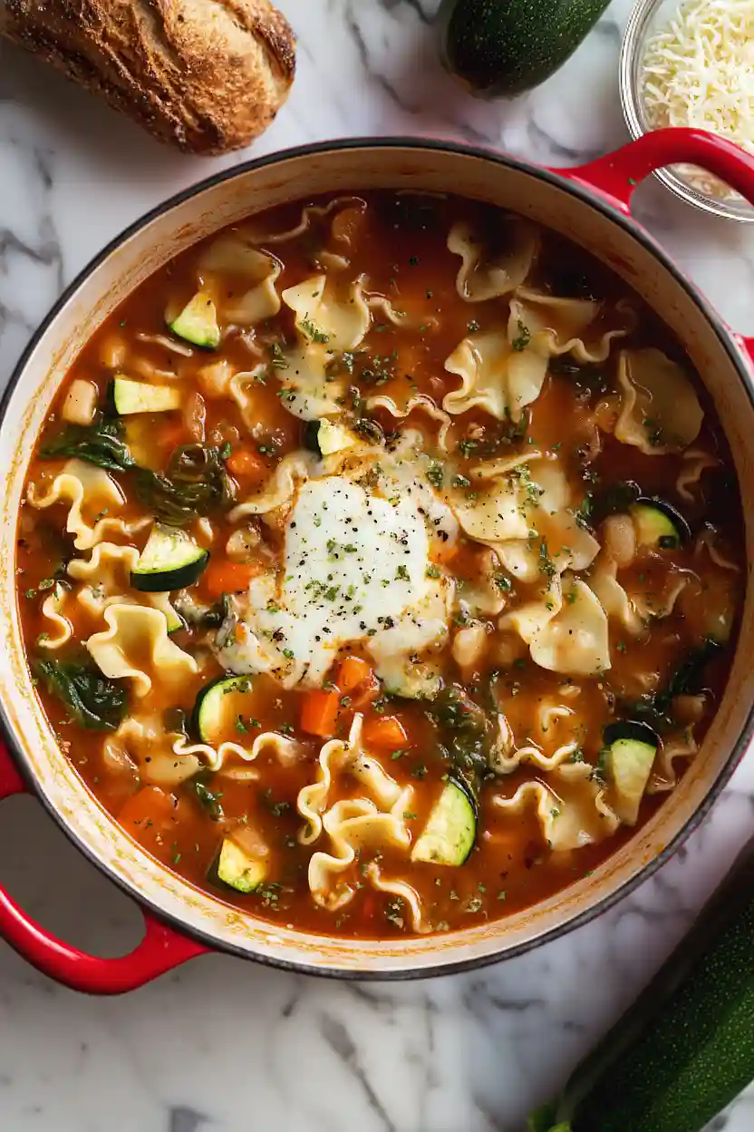 Vegetarian Lasagna Soup