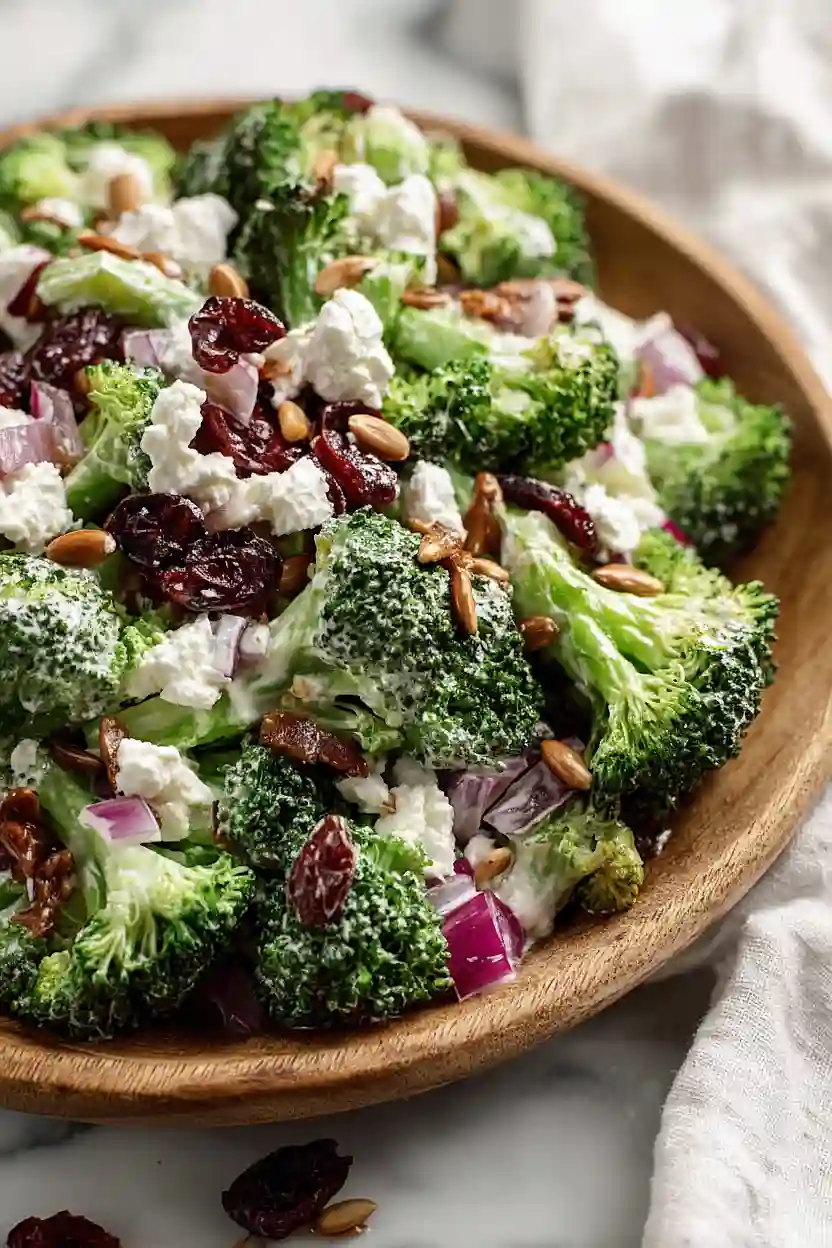 goat cheese broccoli salad
