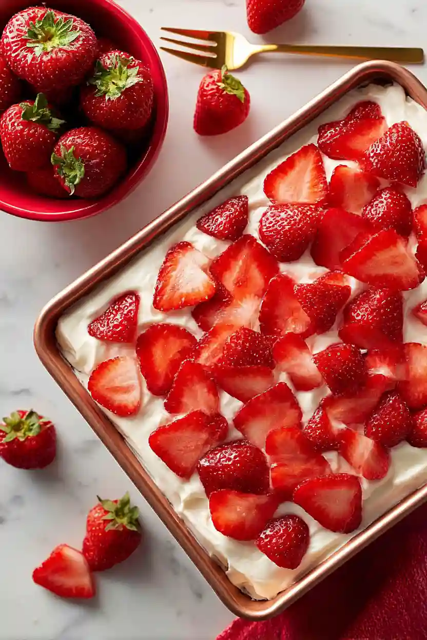 greek yogurt strawberry cake
