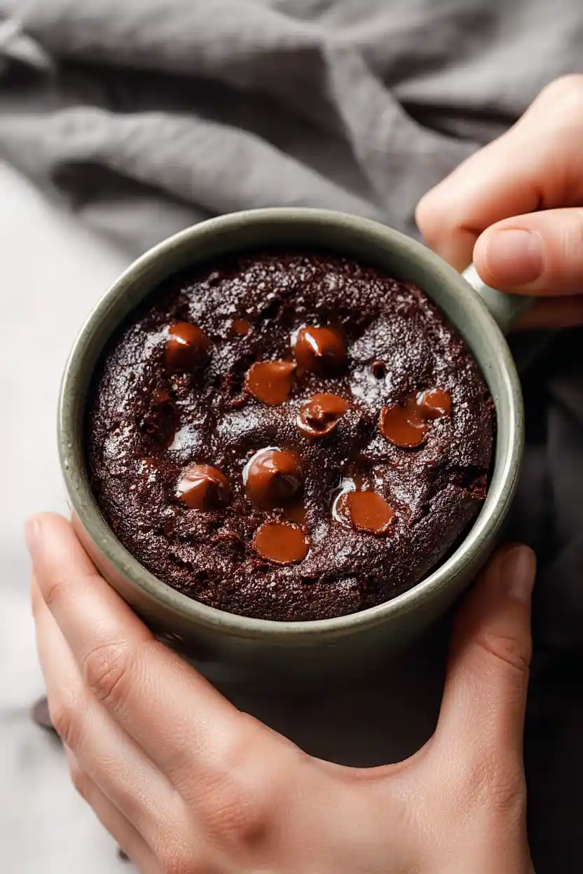 brownie in a mug