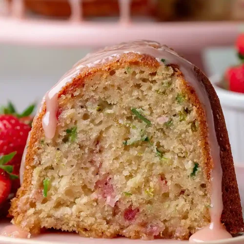 strawberry zucchini cake