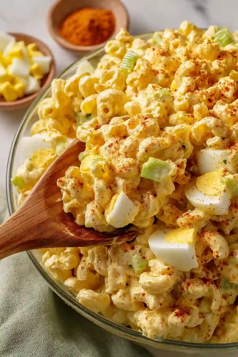 deviled eggs macaroni salad