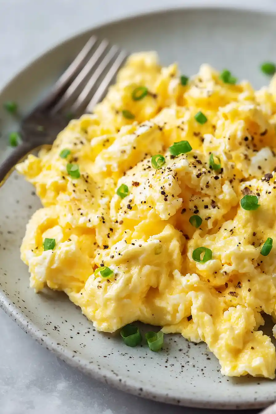 High-Protein Scrambled Eggs with Cottage Cheese